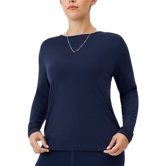 allbirds Natural Flow Studio Long Sleeve - Size Small - True Navy - Picture 1 of 6